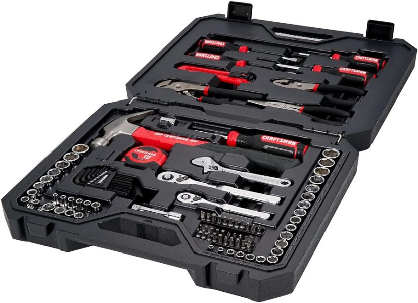 CRAFTSMAN Mechanics Tool Set, 102 Piece Hand Tool and Socket Set