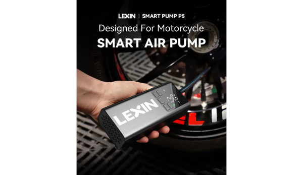 Smart Air Pump, Lexin P5 Smart Air Pump 5000mAh for Motorcycles Tire Inflator Bicycle Boat